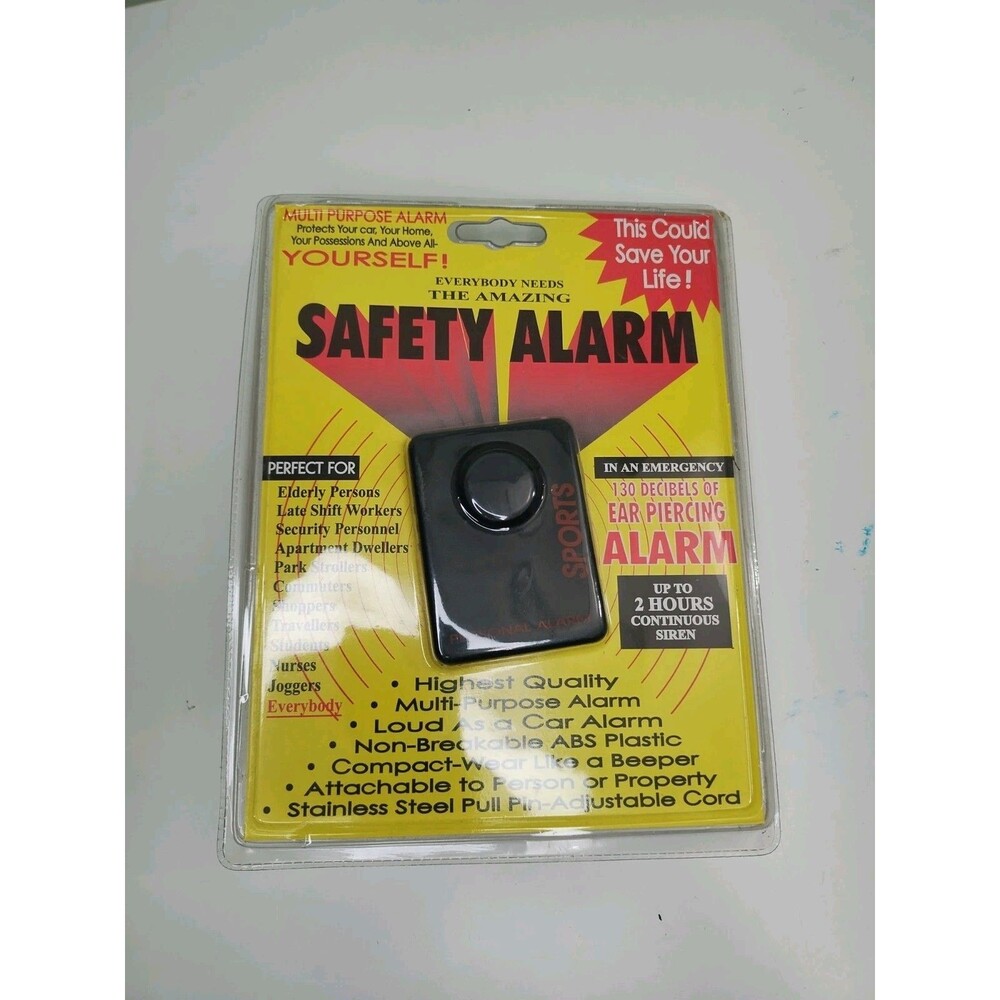 The Amazing Safety Alarm Up To 2 Hours Continuous Siren 130 db Ear Piercing NEW!